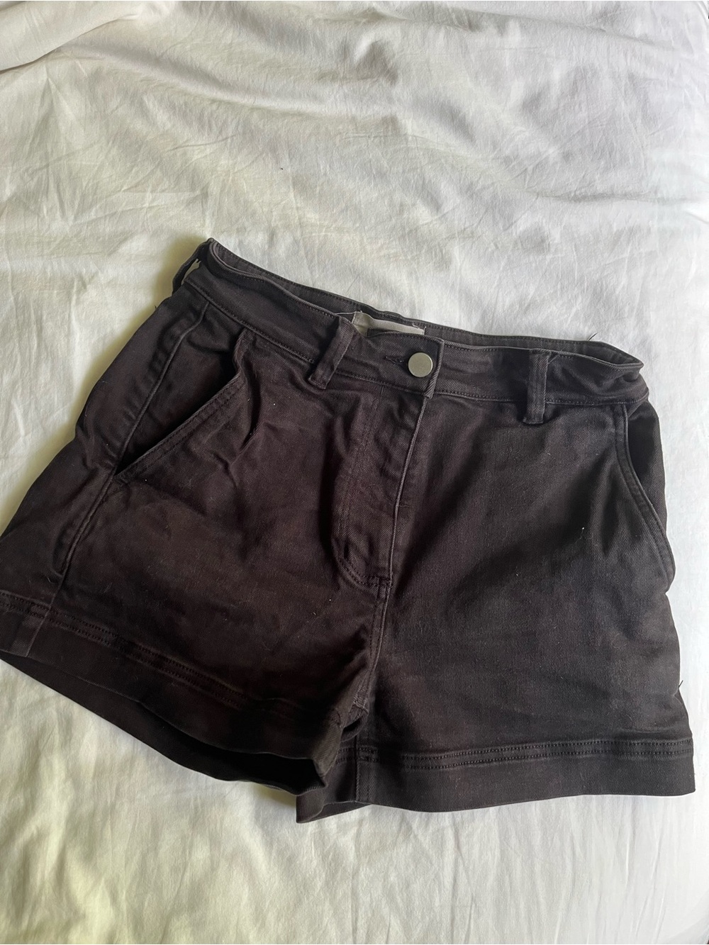 Everlane Black High-Waist Casual Shorts